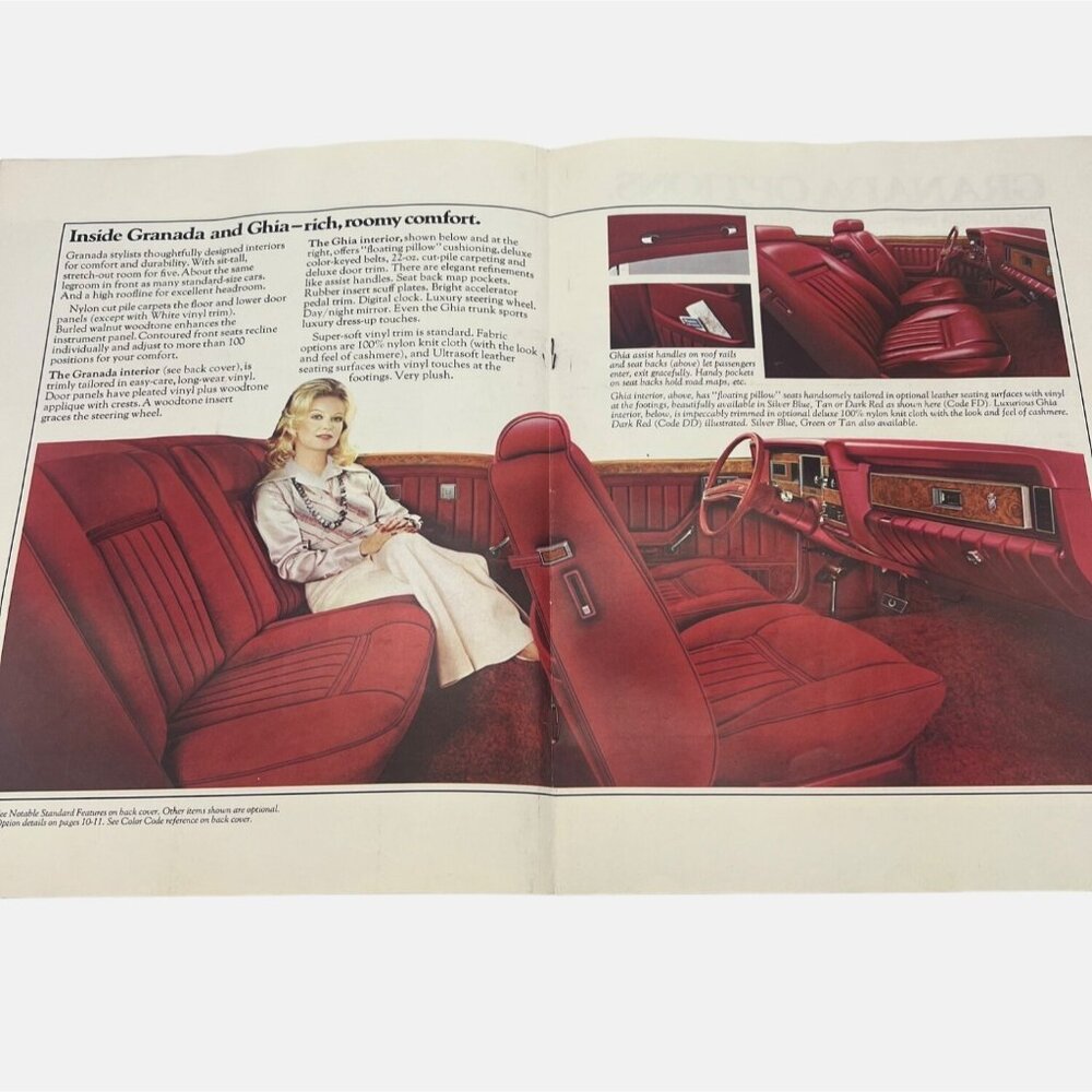 1975 Ford Granada Mustang Pinto Showroom Brochures Vintage Auto Advertisements - Picture 4 of 8